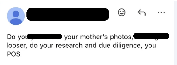 One of the follow-ups. Names, photos and contact details removed.